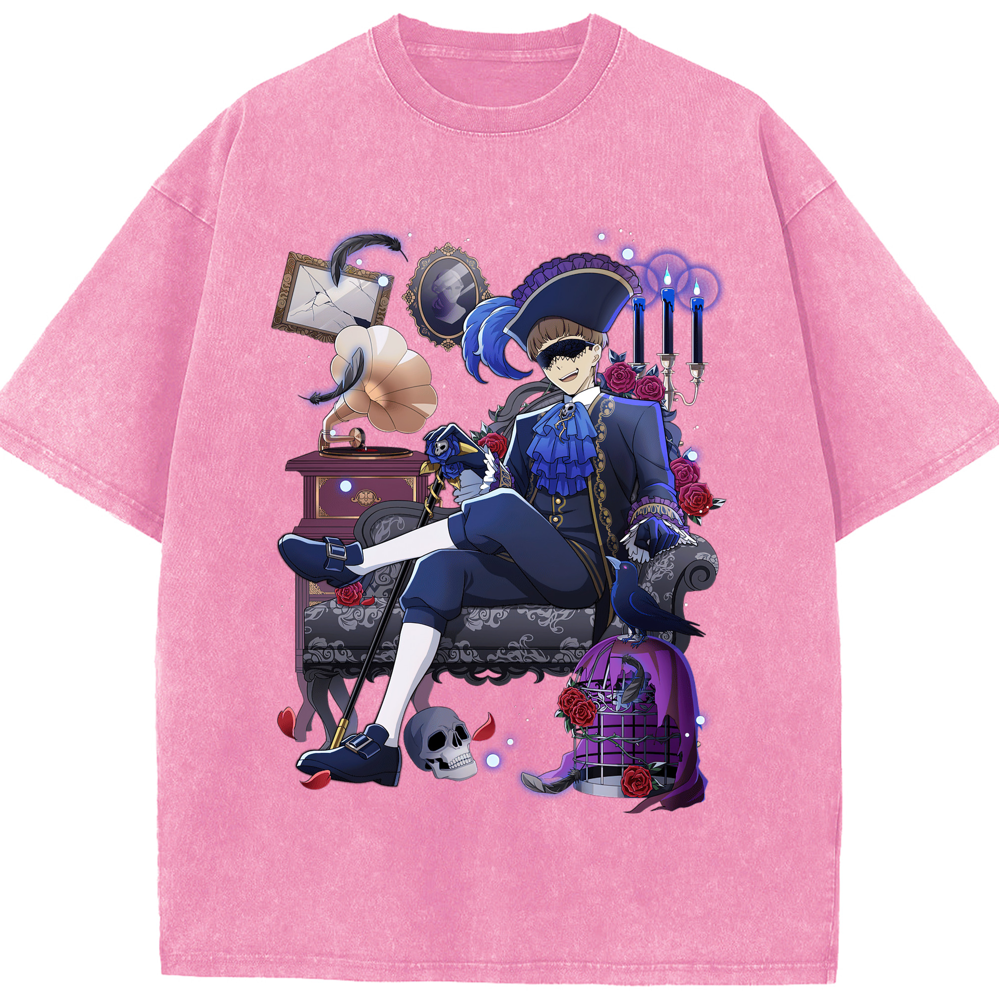 （画像用） 文豪ストレイドッグス Bungo Stray Dogs 綿100% ヴィンテージ風 半袖Tシャツ（フロントプリント）